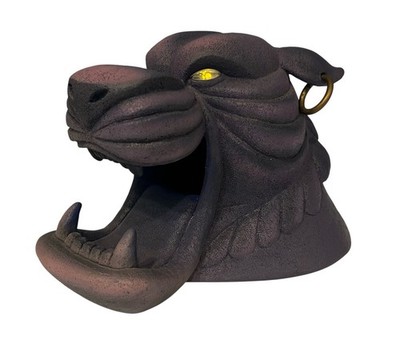 Aladdin Cave Of Wonders Tiger Head Statue Figure Bust Art Walt Disney Light Eyes