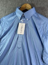 Collars  Co Polo Shirt Sky Blue Dress Collar Point Preppy Stretch Medium NWT