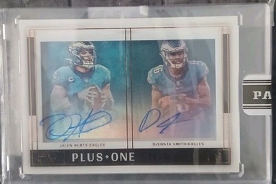 2021 Panini One Black Box 1/1 Auto  Jalen Hurts DeVonta Smith (ROOKIE)  #146 