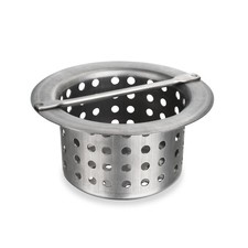 Commercial Floor Drain Strainer Basket, Heavy Duty 304 Stainless Steel Hair C...