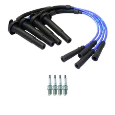 NGK 7mm Wire Set 4 Platinum Spark Plug Kit For Subaru Forester Impreza Legacy 4H