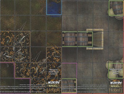 Heroclix Map MIRKWOOD SPIDER REALM / ELVEN KINGDOM Desolation of Smaug