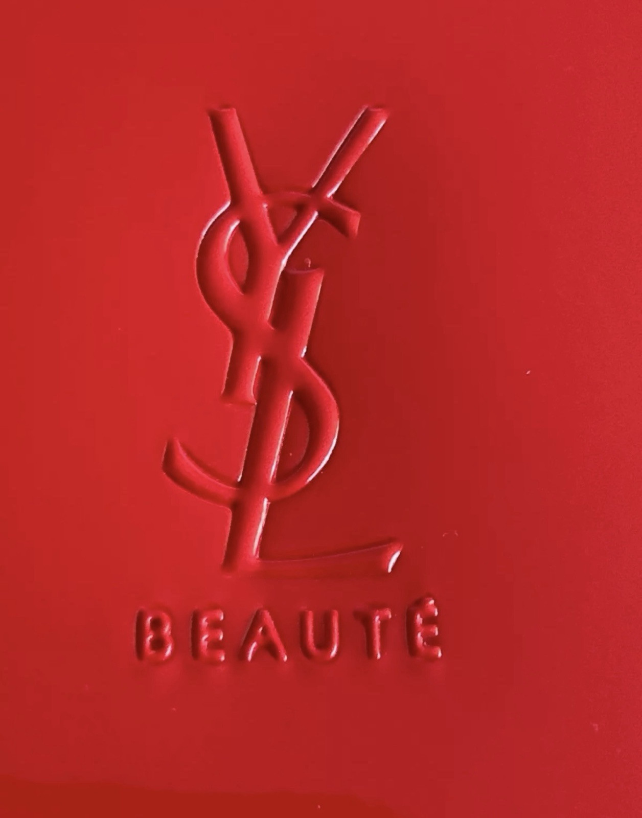 NUOVA BORSA TRUCCO CUSTODIA COSMETICA YVES SAINT LAURENT YSL BEAUTE ROSSA FINTA VERNICE