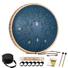 HOPWELL Steel Tongue Drum - 15 Note 12 Inch Tongue Drums - Percussion Instrum...