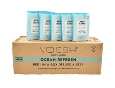 VOESH Pedi In A Box Deluxe 4 Step - Ocean Fresh  Box of 50 Sets 