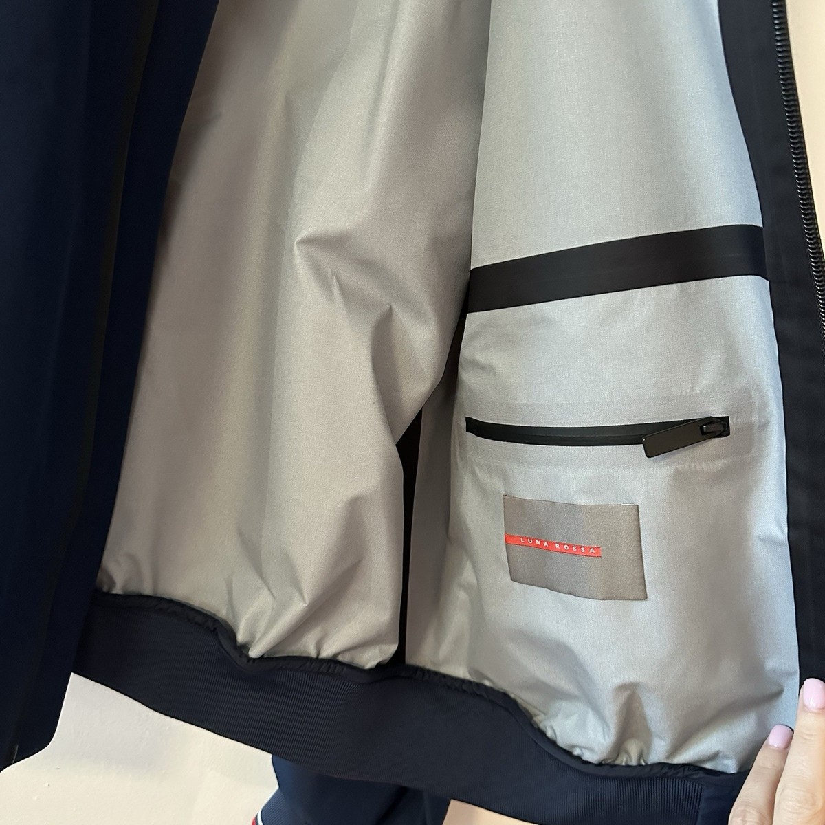 NWT PRADA LUNA Rossa Pirelli Jacket Windbreaker Coat Nylon Sz 42