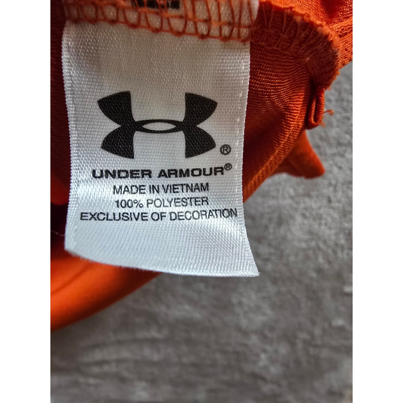 Under Armour Quarter Zip Men L Orange Loose Heatgear Hillcrest Golf Club Durange thumbnail 6