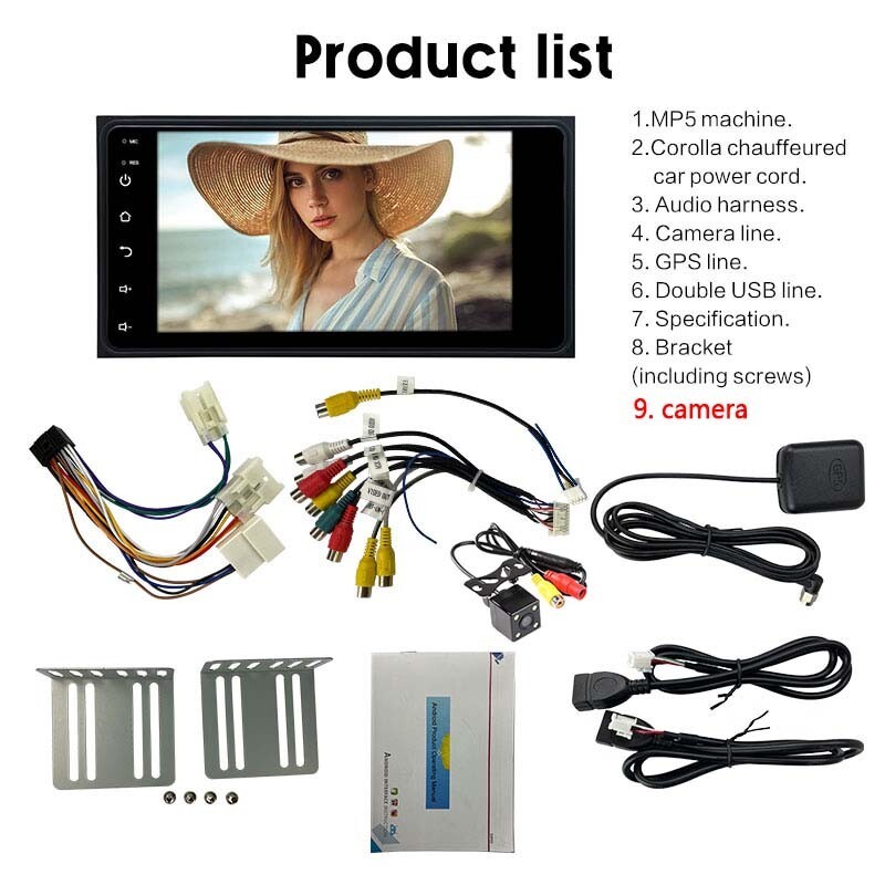 7 Inch Touch IPS Screen Carplay/Aandroid 1+16G MP5 player BT GPS WiFi Car Radio