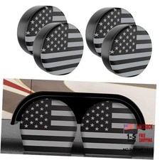 PU Thickening Leather Tire S for Tire Diameter 24-26inch Gray Flag 4 Pack