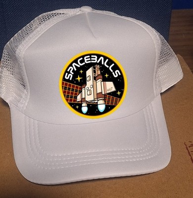 Spaceballs Eagle 5 the Adjustable Trucker Baseball Hat Cap White