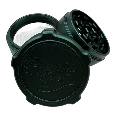 Elevated Desert Green Zenith 4-Piece thread-less Tobacco and Herb Grinder 