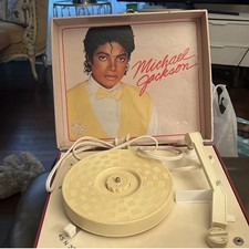 RARE Vintage 1984 Michael Jackson Vanity Fair Record Player