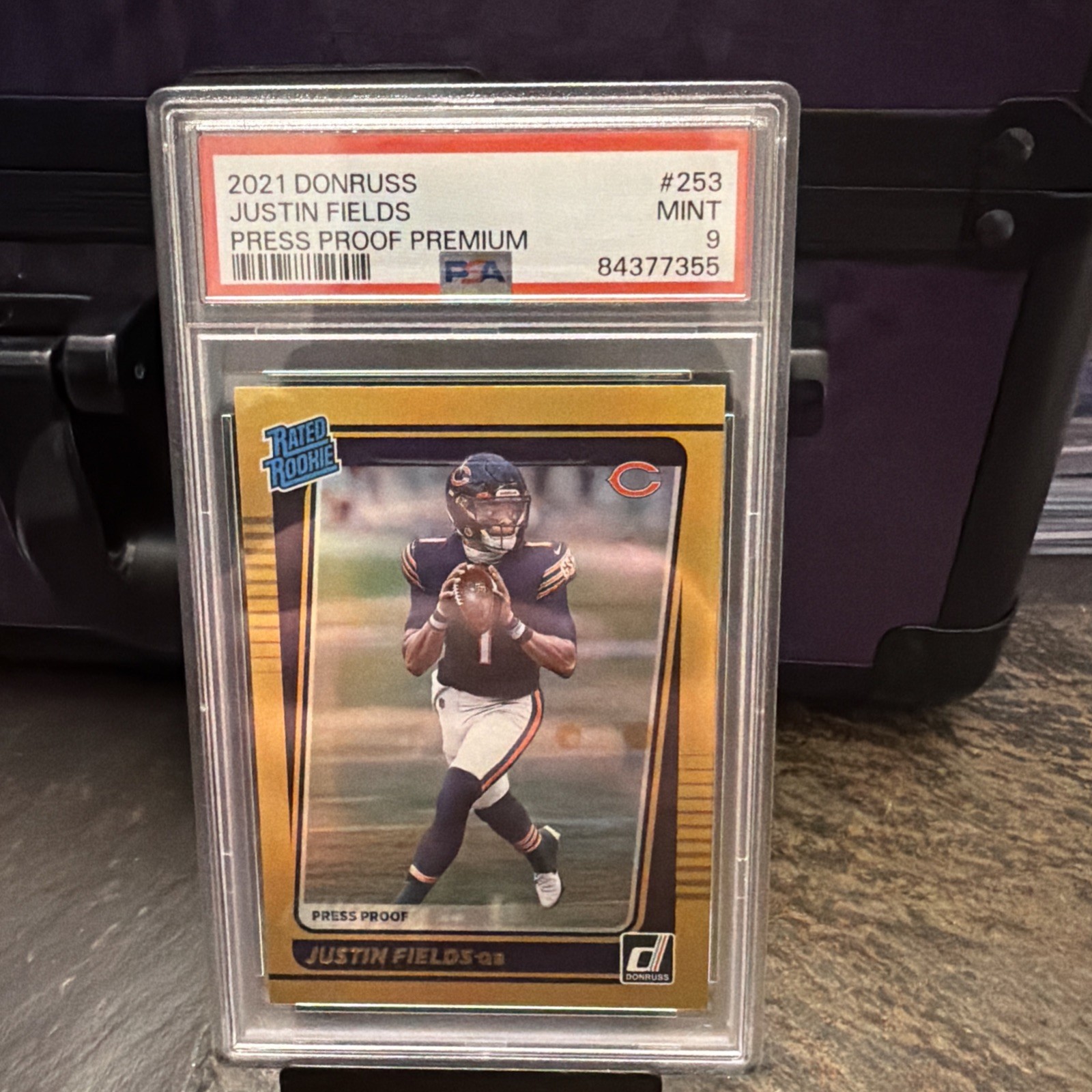 2021 Panini Donruss - Rated Rookie Justin Fields #253 Press Proof Premium (RC)