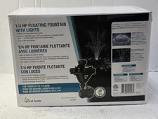 Pond Boss 1/4 HP Floating Fountain with Lights