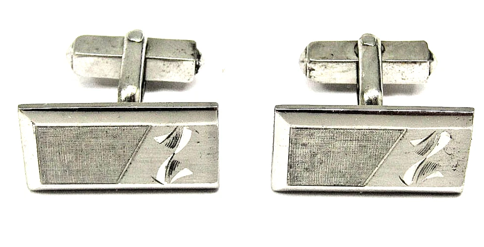 Swank Silver Sterling Silver Cufflinks for Men for sale | eBay