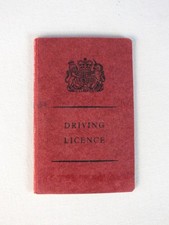 Vintage 1963 To 1969 Driving Licence