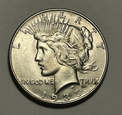 1935 PEACE DOLLAR BU DETAILS