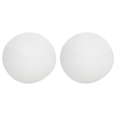 Kunststoff Netz Leinwand Blatt 39,1 cm/15,4'' Weiß Rund Blanko Leinwand, 2er Pack