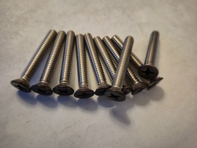 1/4-20 X 1-3/4'' Flat Head Machine Screws Phillips Drv Stainless Steel Pack of 10
