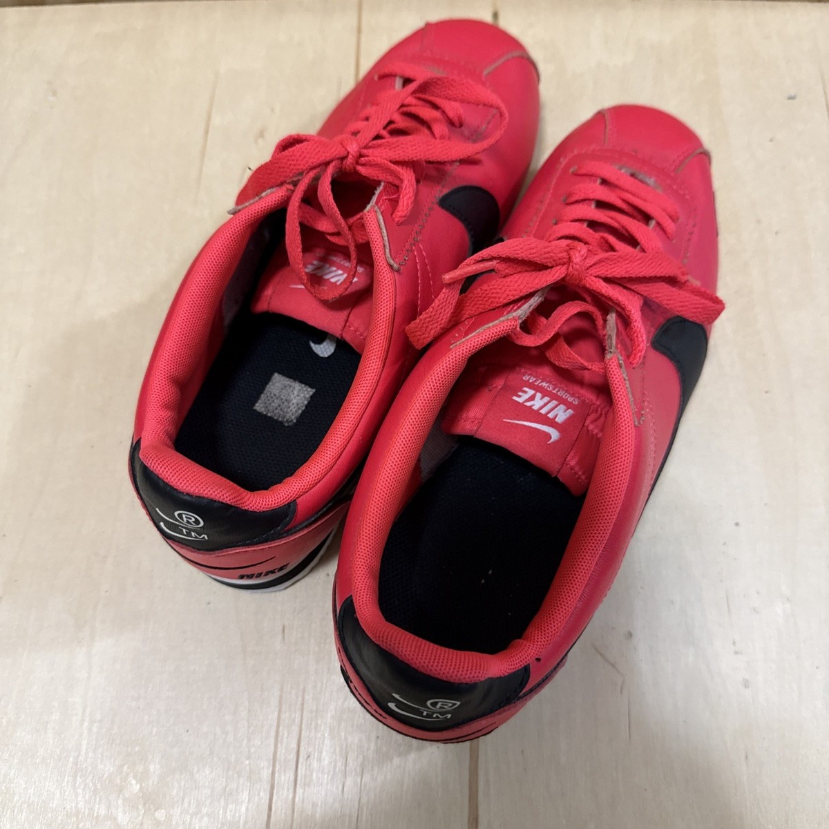 RARE? Sz 9.5 - Nike Classic Cortez Premium Leather Red  display picture 3
