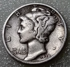 1938-P Mercury Dime 90% Silver