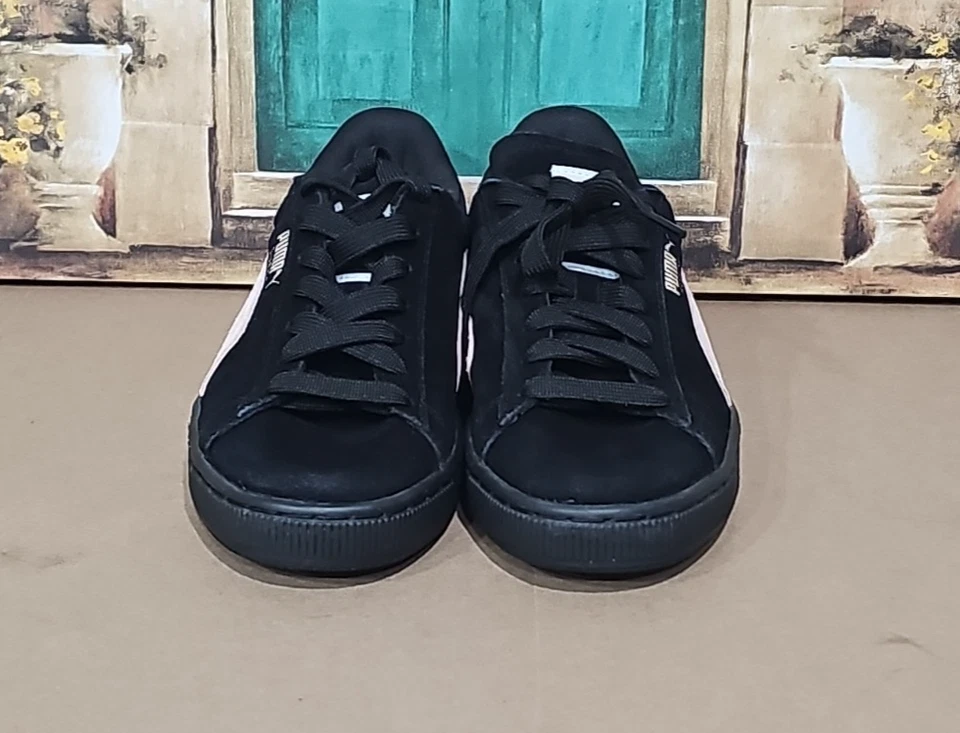 Zapatillas deportivas Puma de gamuza para mujer negras/rosas con cordones talla 9 de EE. UU. Foto 2 de 4
