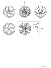 Jaguar Genuine Alloy Road Wheel Rim Aluminium Car Spare Fits XJ C2C32659