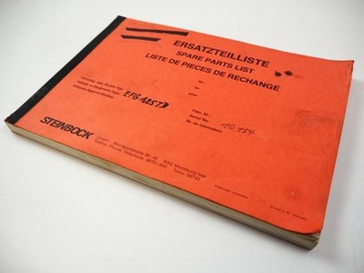 Original Steinbock EFG 1.25 TD 321Z electric forklift spare parts catalogue spare parts