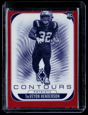 2025 Panini Phoenix #22 TreVeyon Henderson Contours Red Prizm #/249
