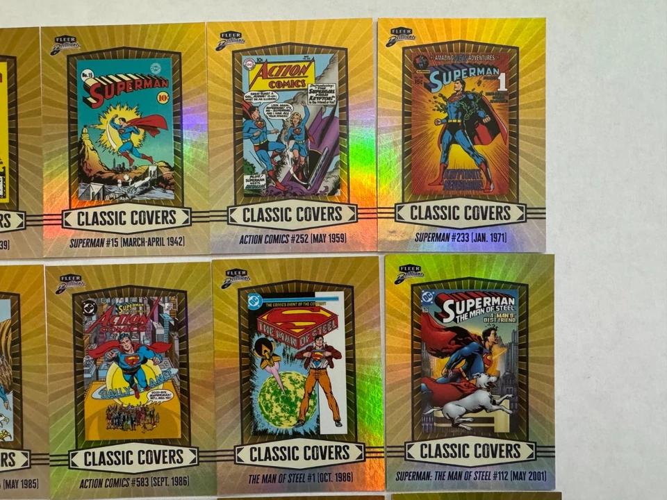 2025 Fleer Brilliants Superman Classic Covers Complete Set CC1-CC15 15 Cards! - Image 3 of 4