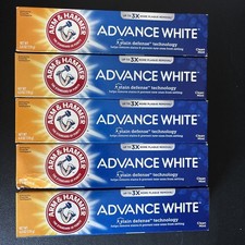 5x Arm & Hammer Advanced White Clean Mint Toothpaste 6.0 oz Exp 03/2026+ 0.80 per gallon
