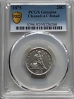 1875-P Seated Liberty Quarter-- PCGS Graded AU Detail--Cleaned