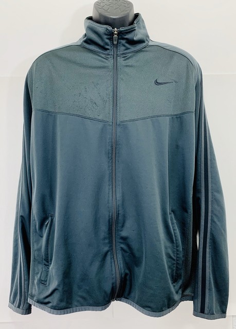 Nike Mens Gray Training Running Full Zip Jacket Sz XL XLarge | eBay