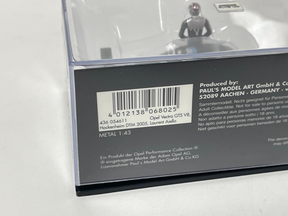 1/43 Minichamps Opel Vectra GTS DTM 2005 Final L.Aiello Playboy