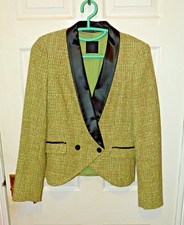 Pinko 'iceberg Giacca Chanel' Ladies Green Evening Jacket Uk 12
