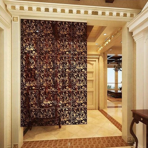 Waterproof Hollow Room Divider Screen Hanging Panel Curtain Partitions - Picture 22 of 54