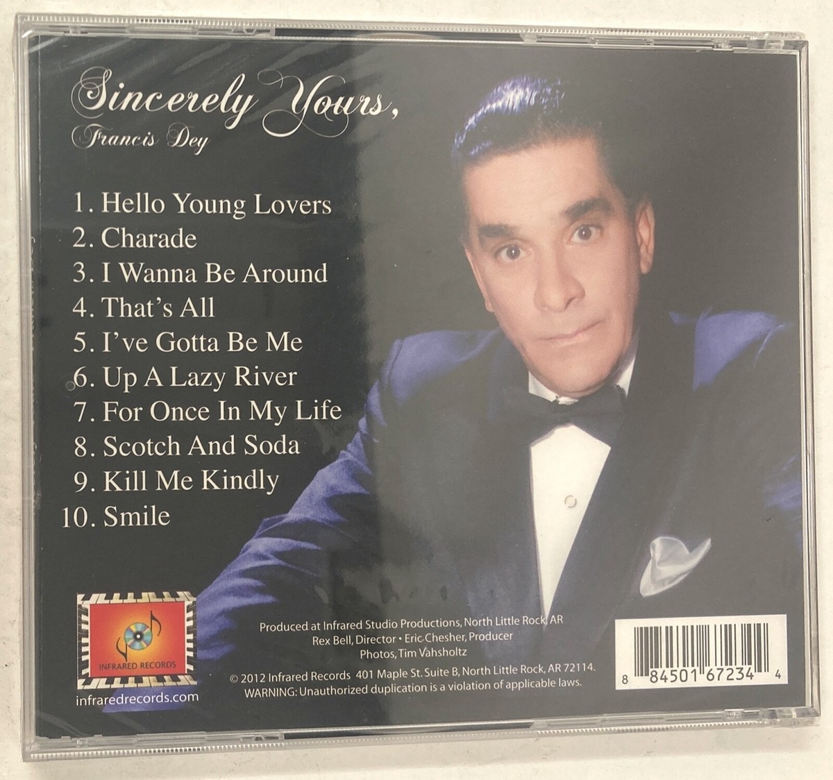 Sincerely Yours, FRANCIS DEY 2012 Infrared Records jazz CD NEW