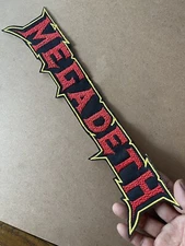 Megadeth Band Logo Oversized Patch:New, Quality Embroidery, Sew On, 13 1/2” Long