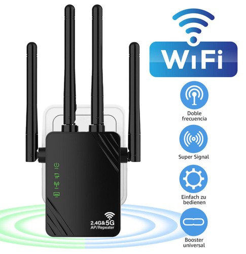 1200Mbps WLAN Repeater,Router Range WIFI Signal Verstärker Access Point Booster