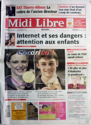 MIDI LIBRE März 2007: BRIAN JOUBERT_VIRGINIE DEDIEU_JULIEN DORE_THIERRY DESROSES