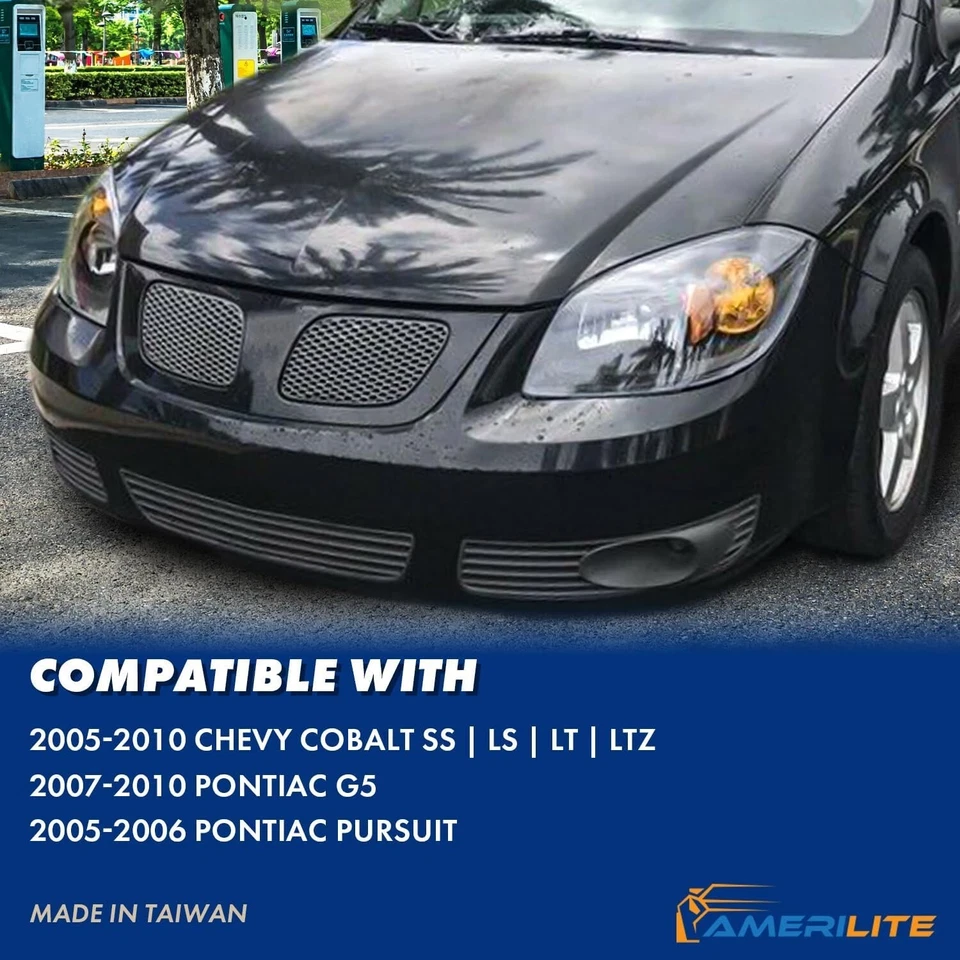 Black Headlights lamp For Chevy Cobalt0 7-10 Pontiac G5 05-06 Pursuits 2005-2010 - Image 3 of 4