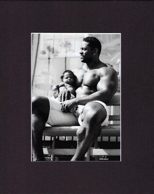 8X10'' Matted Print Picture Jacked Shredded: Bodybuilder Shirtless: Beauford
