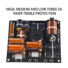 1200W 3-way Stage audio crossover Hi-Fi Speaker Frequency Divider Filters USA