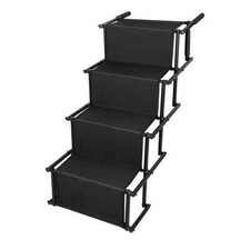 Foldable Dog Ramp 4 Step Collaspible Non Slip Stairs for Car Trucks SUV 176LBS