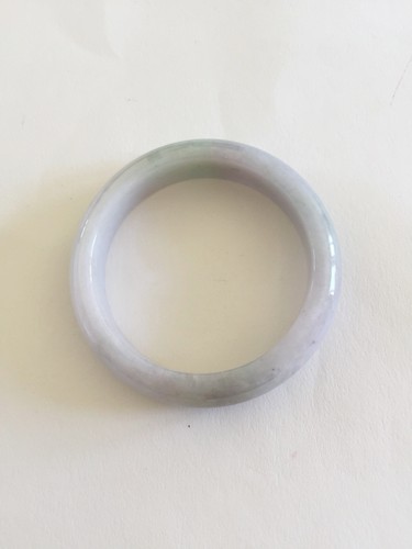 Light Lavender Natural Jade Bangle Bracelet - in size 54 MM diameter- J113 - Picture 8 of 11