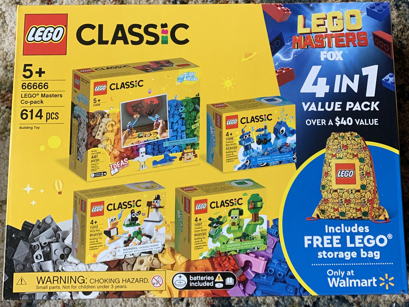 LEGO 66666 LEGO Masters Co-pack 614pcs 4 in 1 Value Pack with Storage Bag New