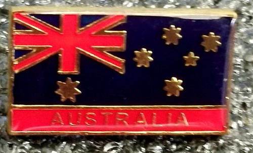 VINTAGE AUSTRALIA FLAG pin badge 