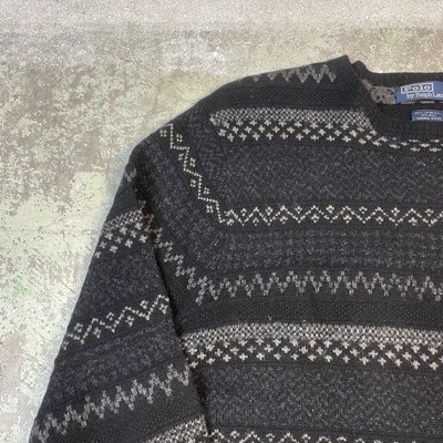 Vintage Polo Ralph Lauren Hand Knit Lambs Wool Sweater 3D Vintage Polo Ralph Lauren Hand Knit Lambs Wool Sweater 3D