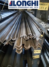 LAMINATO IN FERRO ACCIAIO BARRA PROFILO ANGOLARE 25X25X5 mm.  3 PEZZI da 2 METRI