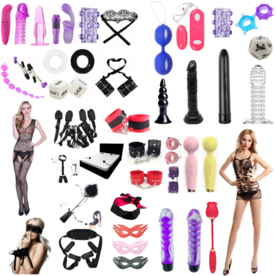 Wild Mega Selection Couple Sex Play Toy and Bondage Game Bundle  